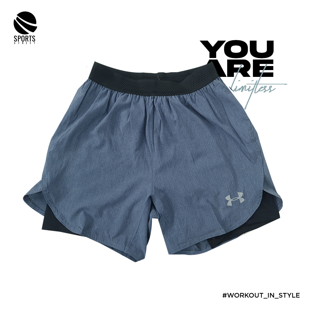 UA AN 1007 Light Blue Shorts+Compression